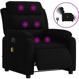Maison Chic Električni masažni naslanjač - Relax naslanjač črn žamet, (22061870) | Shoptok.si