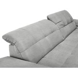 CARRYHOME KOTNA SEDEŽNA GARNITURA, mikrovlakna svetlo siva | Shoptok.si