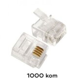  Konektor RJ11 telefonski 6P4C JWD-C13 1000kom | Eponuda.com