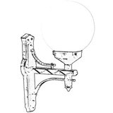 Opviq Vanjska zidna lampa BAP-68160-BSY-OP, 55 cm, IP65, E27, Crna | Eponuda.ba