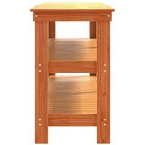  Radni stol Vosak smeđa 181.5 x 50 x 80 cm Čvrsto borovo drvo | shoptok.hr