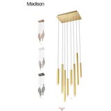  Redo 01-2047 - LED luster na sajli MADISON 8xLED/4W/230V bakar | Eponuda.com