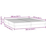 Box Spring krevet bez madracem tamnoplavi 200x210 cm baršun | shoptok.hr