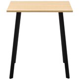 Based Jedilna Miza Emil, Barva Hrast, Črna, 70x70 | Shoptok.si