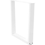  noge jedilne mize v-oblika 3 kosi bela 80x(72-73,3) cm jeklo | Shoptok.si
