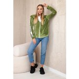 Kesi Velour hoodie green | shoptok.hr