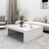  Stolić za kavu bijeli 100 x 100 x 35 cm od konstruiranog drva | Eponuda.ba