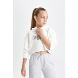 Defacto girl Oversize Fit Hooded Printed Sweatshirt cene