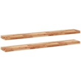  Plutajuće police 2 kom 140x20x4 cm Masivno drvo akacije s uljnim premazom | Shoptok.si