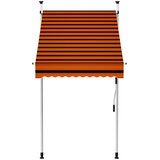 Tenda na ručno uvlačenje 100 cm narančasto-smeđa | shoptok.hr