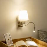  Brilagi - LED zidna lampa NUBILA 1xE27/25W/230V + LED/3W hrom/bela | Eponuda.com