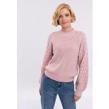 Volcano Woman's Sweater S-Luca Pink Melange | Shoptok.si