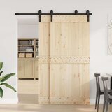 vidaXL Komplet opreme za drsna vrata 183 cm jeklo črne barve | Shoptok.si