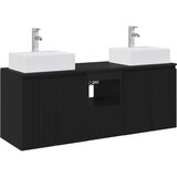  Set ormarića za kupaonicu 3 kom. Crna 49,5 x 41 x 62,5 cm | shoptok.hr