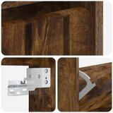  Ormar za cipele na zidu ZWOLLE 71 x 17 x 86 cm Dimljeni hrast - Dimljeni hrast | shoptok.hr