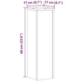 vidaXL Stalci za biljke 2 kom boja hrasta 17 x 17 x 60 cm drveni | shoptok.hr
