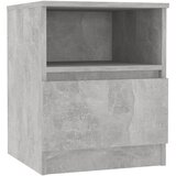 Furnova Nočna omarica betonsko siva 40x40x50 cm iverna plošča, (21926333) | Shoptok.si