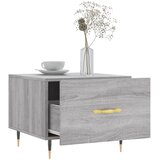  Stolić za kavu siva boja hrasta 50x50x40 cm konstruirano drvo | shoptok.hr
