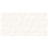  Stenska ploščica WT1012 White Hexa Structure Satin (59,8 x 29,8 cm, Svilnati sijaj) u