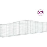  Lučne gabionske košare 7 kom 400x30x80/100 cm pocinčano željezo | shoptok.hr