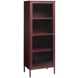 Unique Furniture Rdeča kovinska vitrina 58x160 cm Bronco – Cene