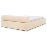Ropez Krem tapecirani bračni krevet s prostorom za odlaganje s podnicom 180x200 cm Cille – | shoptok.hr