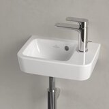 Villeroy Boch 43433601 O.Novo Compact 36 x 25 cm keramični umivalnik z odprtino za armaturo desna izvedba | Shoptok.si