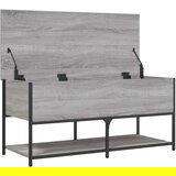  Klupa za pohranu siva boja hrasta 100x42 5x47 cm drvena | shoptok.hr