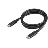 Lenovo USB-C Cable 1m/Date rate 10Gbps/Support max 100W @20V/5A Cene