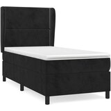 Box spring krevet s madracem crni 80 x 200 cm baršunasti | shoptok.hr