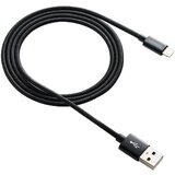 Canyon CFI-3, Lightning USB Cable for Apple, braided, metallic shell, cable length 1m, Black, 14.9*6.8*1000mm, 0.02kg - CNE-CFI3B | Shoptok.si