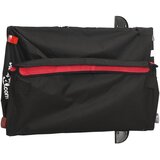  Prikolica za bicikl crno-crvena 45 kg željezna Crna 134 x 69 x 59 cm | Shoptok.si