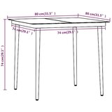 5-dijelni vrtni blagovaonski set s jastucima crni | shoptok.hr