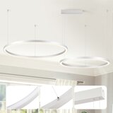  Brilagi - LED prigušiva luster na sajli PORTOFINO LED/98W/230V srebrna + daljinski upravljač | Eponuda.com
