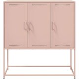 vidaXL Visoka komoda ružičasta 100,5x39x107 cm čelična | shoptok.hr
