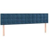  Okvir za krevet s uzglavljem tamnoplavi 120x190 cm baršunasti | shoptok.hr