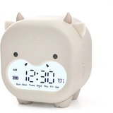 Generic kos risanka tele elektronska digitalna budilka majhna nočna lučka skupna spalnica posteljna lučka za prebujanje srčkana ura za utišanje študenta, (21125788) Cene
