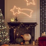  Božićne figure zvijezda padalica 48 LED tople bijele 65 x 28 cm Cijene