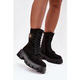 Boto Insulated work boots women's with decoration black Melisse | Shoptok.si