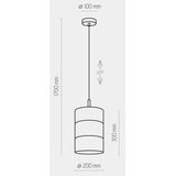  Luster na sajli BOGART 1xE27/15W/230V bela/zlatna | Eponuda.com