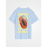 Sinsay Pamučna majica s natpisom Summer | shoptok.hr