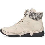 Rieker Gležnarji z vezalkami kremna / črna | Shoptok.si