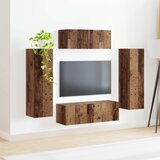  Set TV komoda Zidne 3 pcs Dimljeni hrast Konstruirano drvo | shoptok.hr