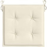 vidaXL jastuci za vrtne stolice 2 kom krem 40 x 40 x 3 cm od tkanine | shoptok.hr