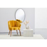 MID.YOU FOTELJ, rumena, ekru les, tekstil | Shoptok.si