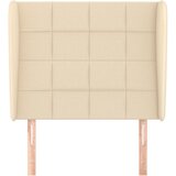  Uzglavlje s ušima krem 103x23x118/128 cm od tkanine | Eponuda.ba