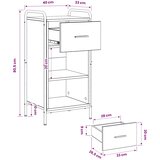  Kreveta Staro drvo 97 x 33 x 81 cm Konstruirano drvo Slike