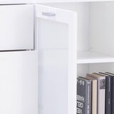 Mömax komoda xeno, bela, mlečno steklo | Shoptok.si