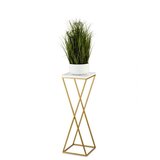  Stalak za cveće LOFT 70x24 cm zlatna/bela | Eponuda.com