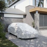 vidaXL Automobilska navlaka za limuzinu s trakama s kopčom srebrna XL | shoptok.hr